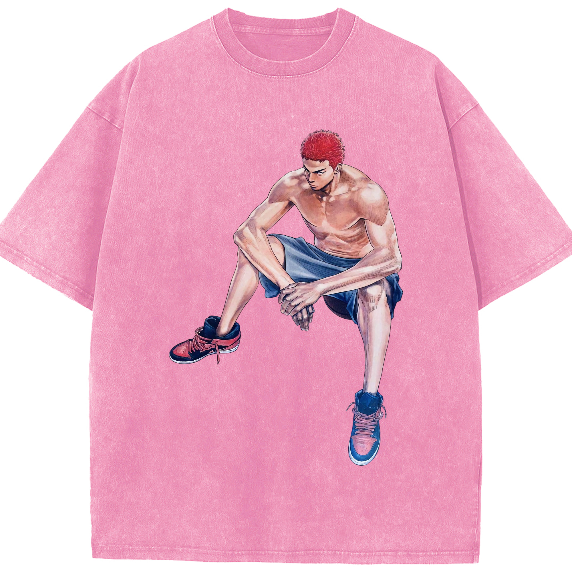 （画像用） SLAM DUNK／スラムダンク 綿100% ヴィンテージ風 半袖Tシャツ（フロントプリント）